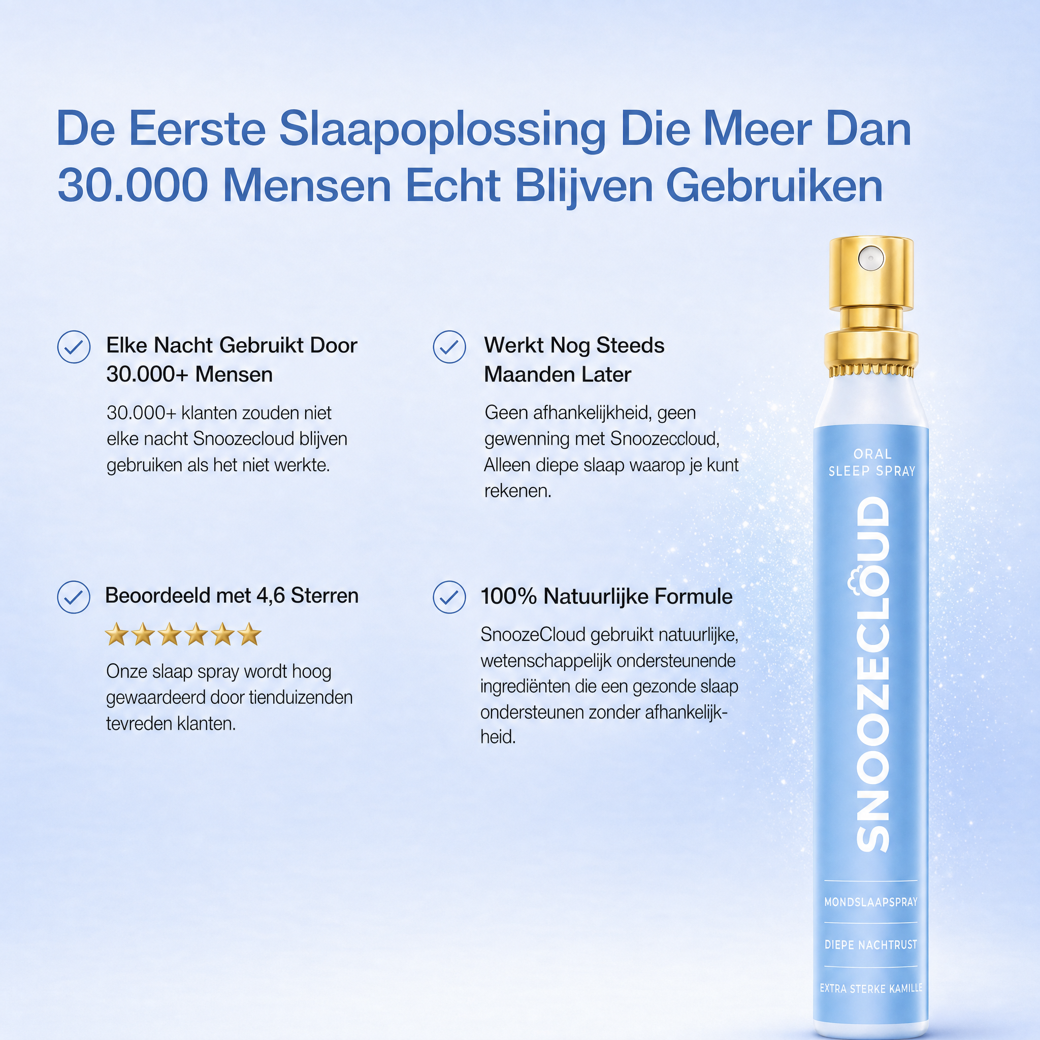 Snooze cloud® | Sneller Opgenomen dan Elke Slaappil