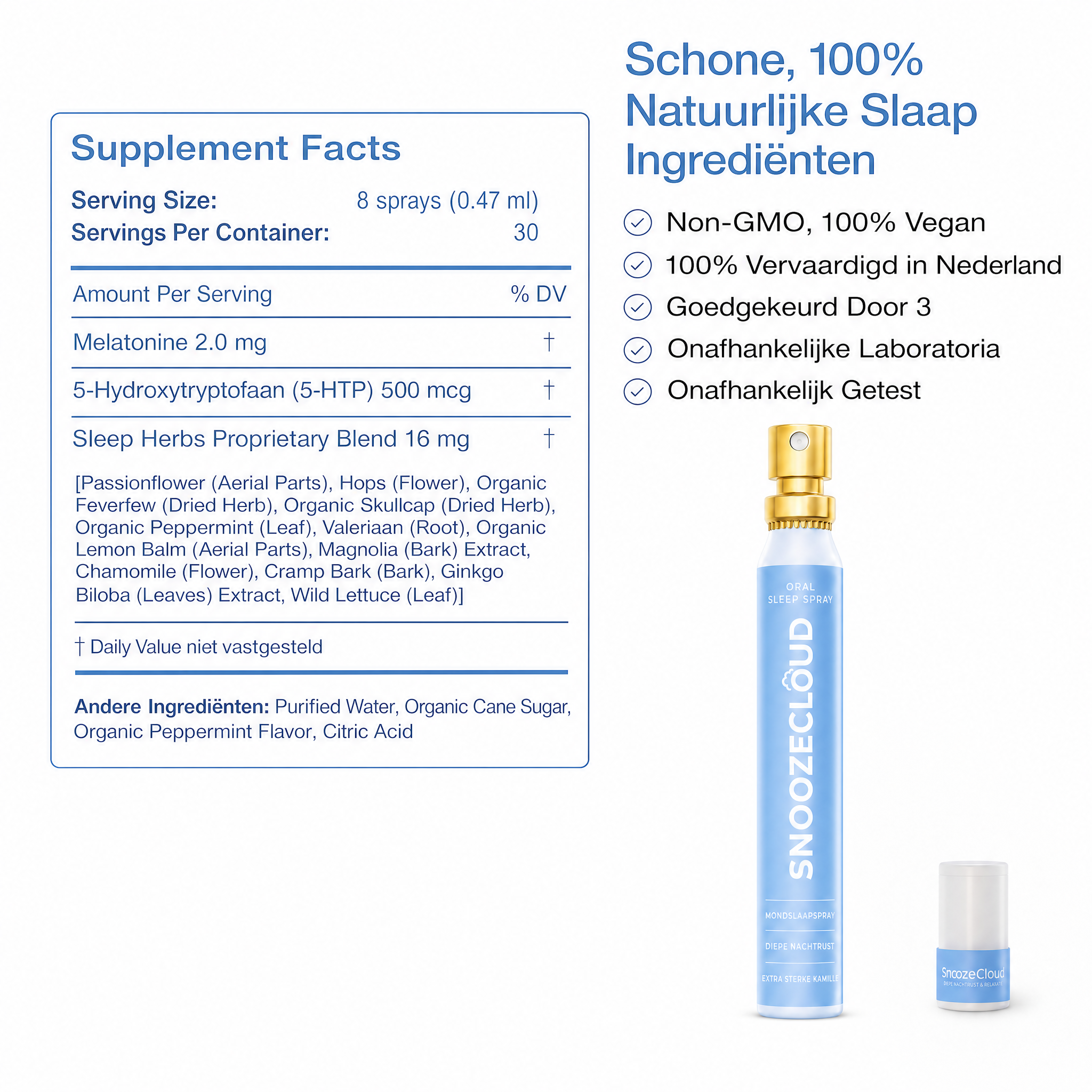 Snooze cloud® | Sneller Opgenomen dan Elke Slaappil